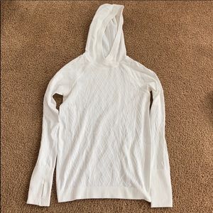 Lululemon white top with hood